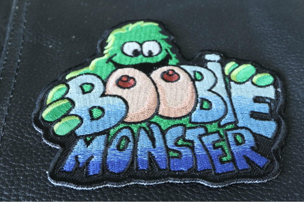 Boobie Monster Funny Iron on Patch - TheCheapPlace