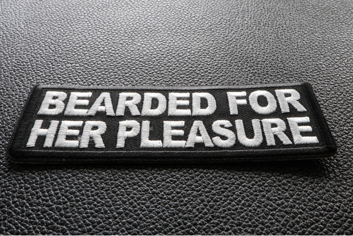Bearded For Her Pleasure Patch diagonal view