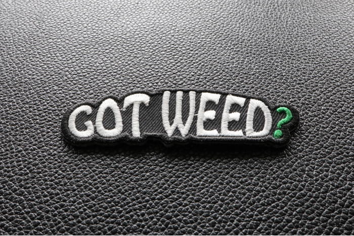 Got Weed Funny Iron on Patch diagonal view