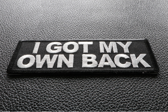 I Got My Own Back Patch diagonal view