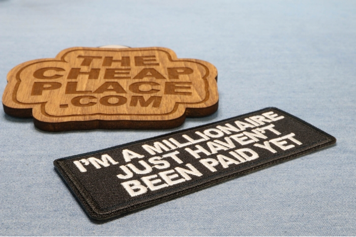 I'm a millionaire Just Haven't been paid yet Patch diagonal view