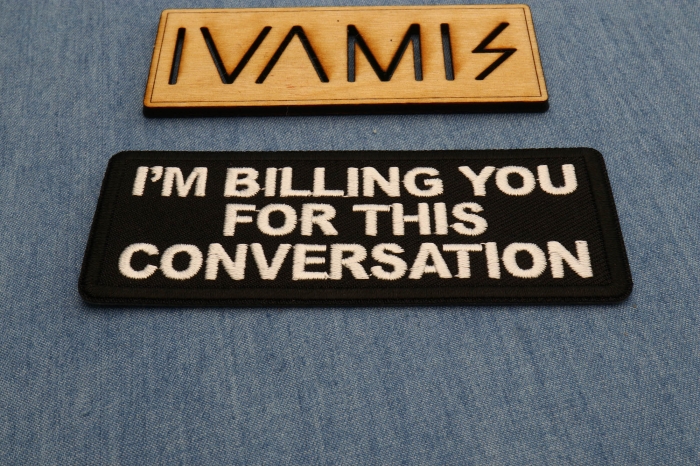 I'm Bulling you for this Conversation Patch diagonal view