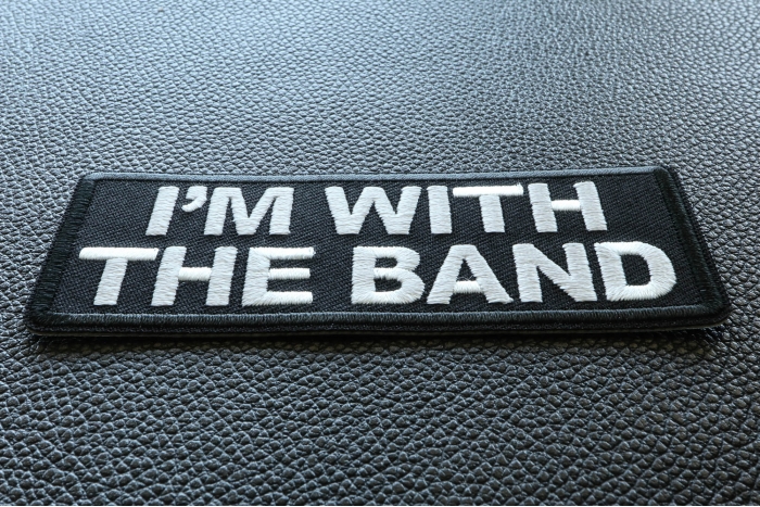 I'm with the Band Funny Iron on Patch diagonal view