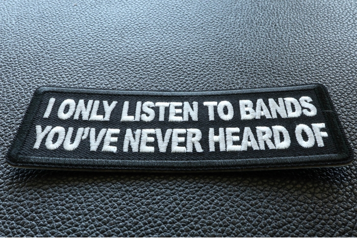 I only listen to bands you've never heard of Patch diagonal view