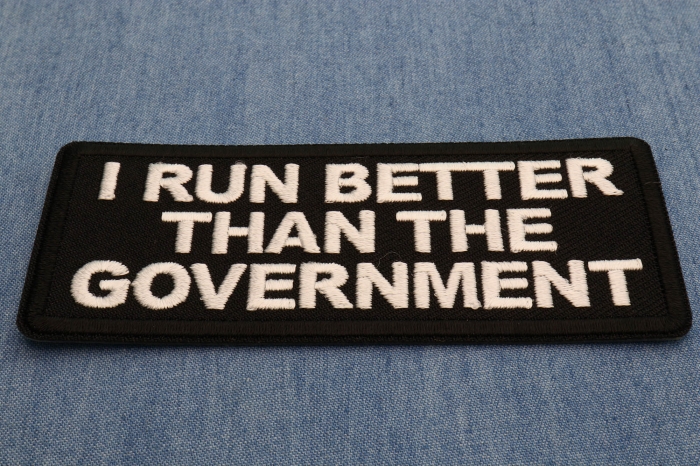 I run Better than the government Patch diagonal view