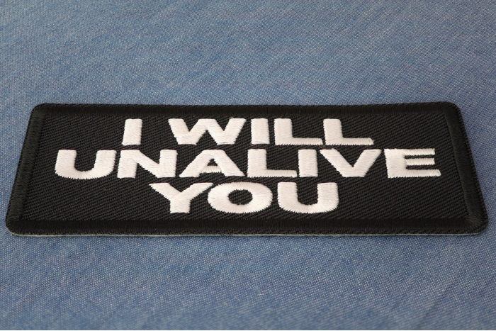 I will unalive you patch diagonal view
