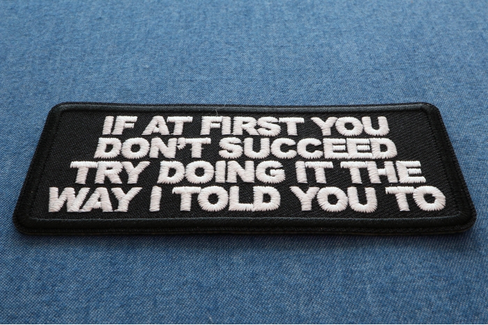 If at first you don't Succeed Try Doing it the Way I told you to Patch diagonal view