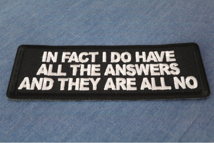 In fact I do have all the answers and they are all no patch diagonal view