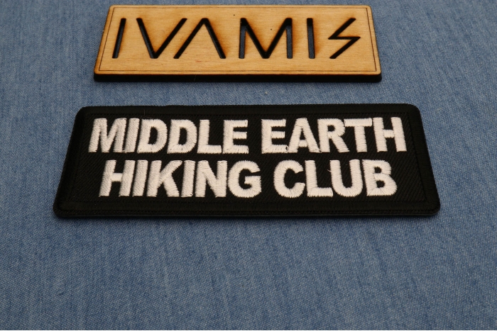 Middle Earth Hiking Club Patch diagonal view