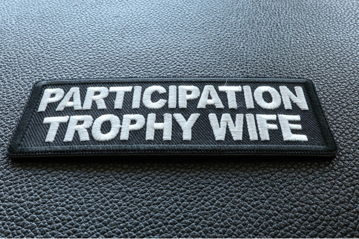 Participation Trophy Wife Patch diagonal view