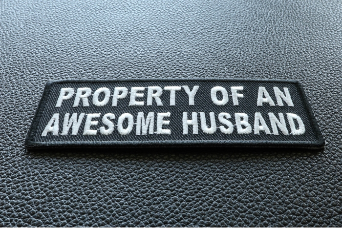 Property Of An Awesome Husband Patch diagonal view