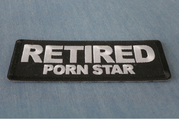 Retired Porn Star Patch diagonal view