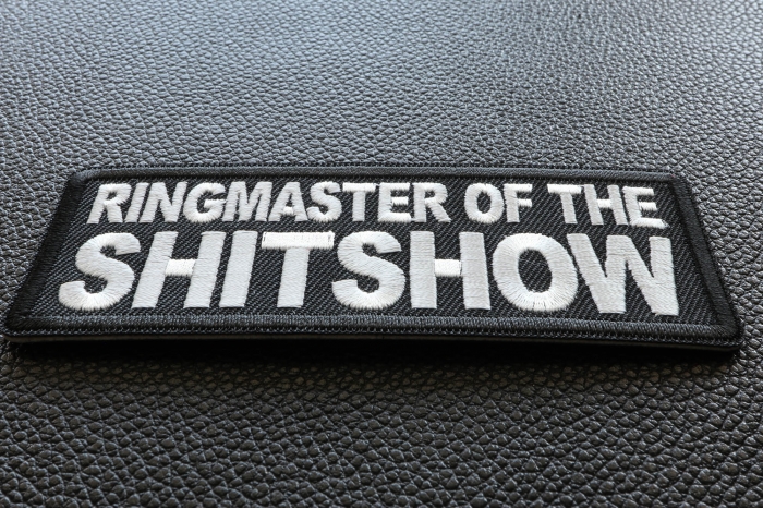 Ringmaster of the Shitshow Patch diagonal view