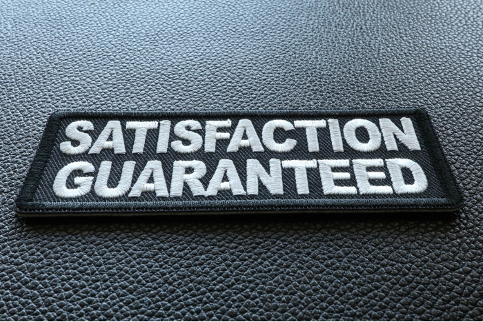 Satisfaction Guaranteed Patch diagonal view