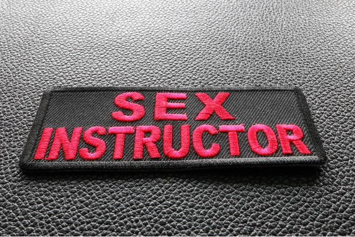 Sex Instructor Patch diagonal view