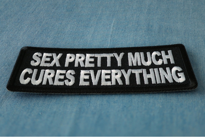 Sex Pretty Much Cures Everything Patch diagonal view