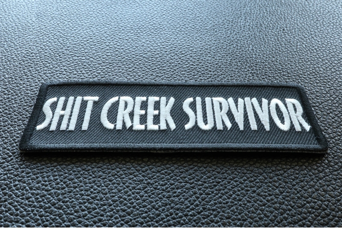 Shit Creek Survivor Patch diagonal view