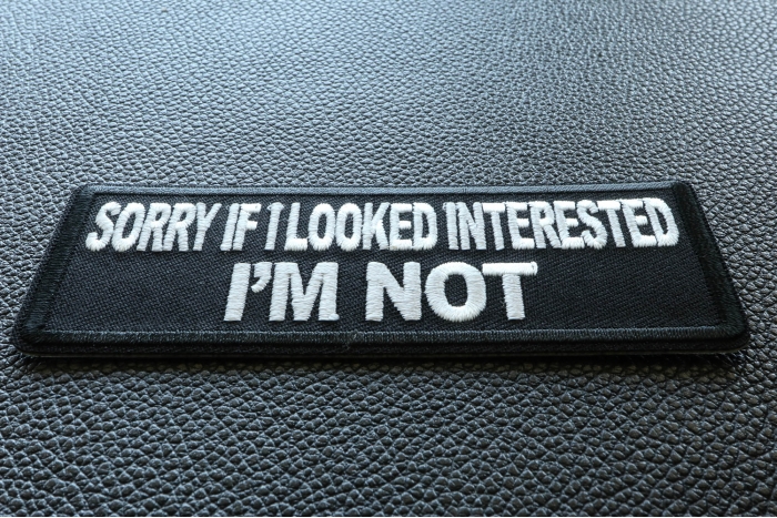 Sorry If I looked interested I'm Not Patch diagonal view