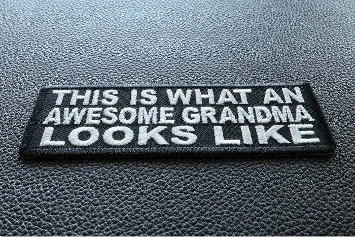 This Is What An Awesome Grandma Looks Like Patch diagonal view