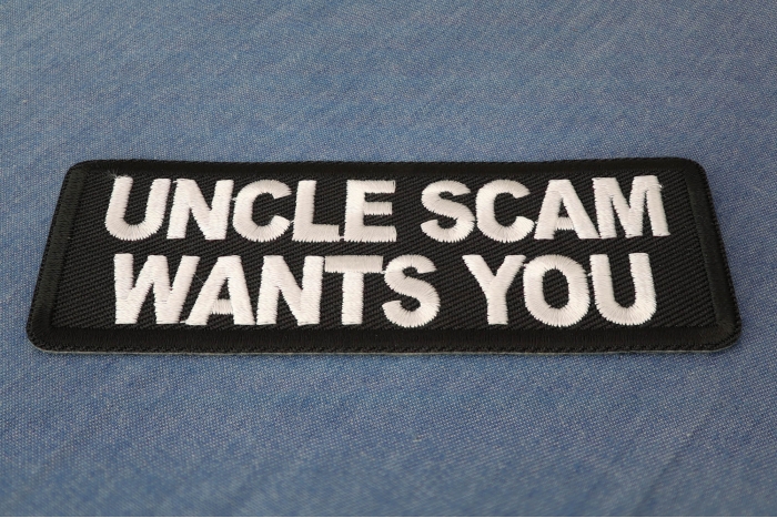 Uncle Scam Wants You Patch diagonal view