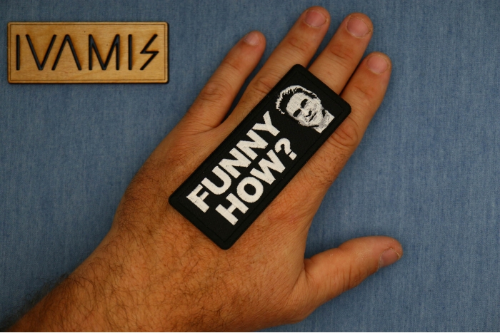 Funny How Good Fella Patch, Funny Saying Patches, Sew or Iron on Patch shown on hand for size comparison