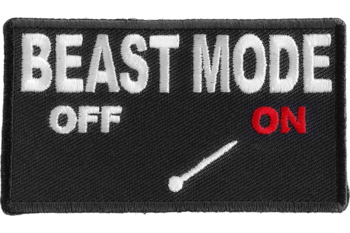 Beast Mode Mode On Funny Iron on Patch
