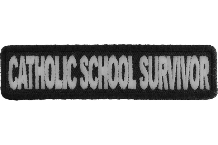 Catholic School Survivor Funny Christian Patch