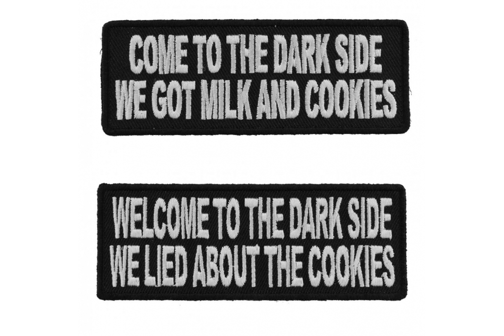 Come To The Dark Side Funny Patch Set