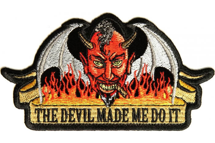 Devil Made Me Do It Small Patch