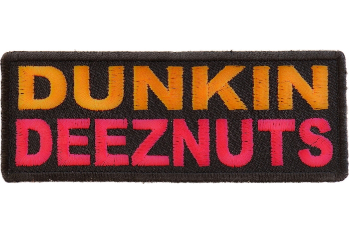 Dunkin Deeznuts Funny Iron on Patch