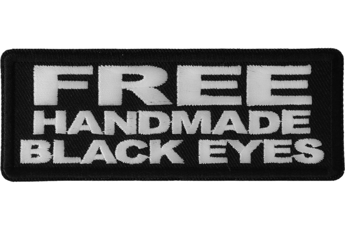 Free Handmade Black Eyes Patch