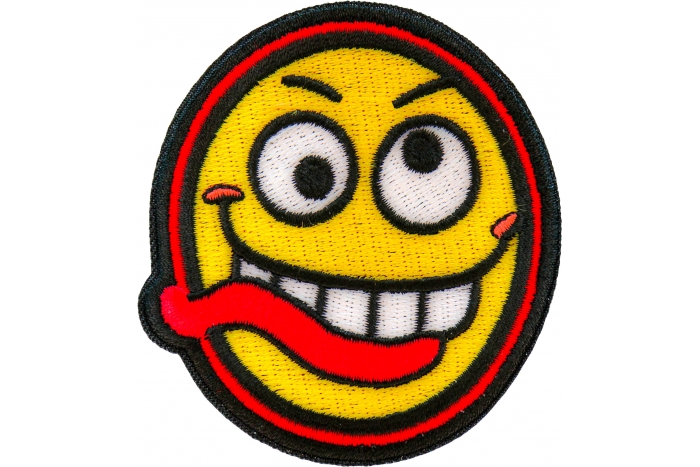 Funny Face Iron on Patch