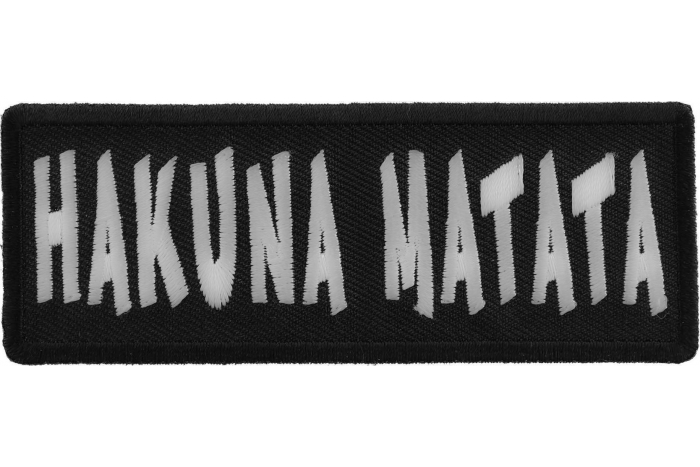 Hakuna Matata Funny Iron on Patch