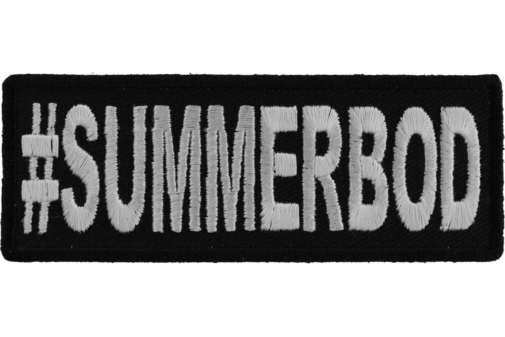 Hashtag Summerbod Funny Iron on Patch