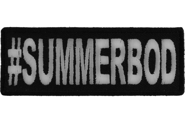 Hashtag Summerbod Funny Iron on Patch