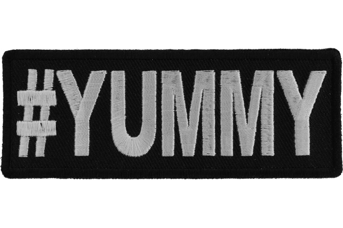 Hashtag Yummy Funny Iron on Patch Hashtag Yummy Funny Iron on Patch
