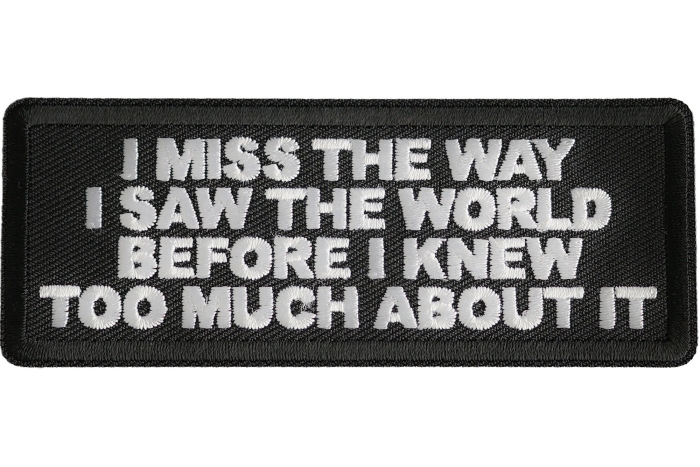 I Miss The Way Before Worl Too Much About It Patch