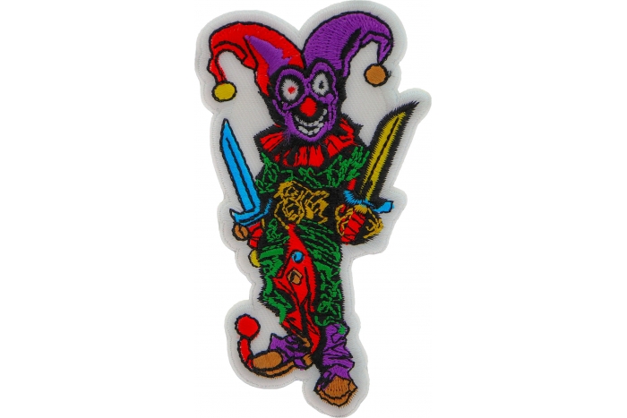 Jester Clown with Knives Patch