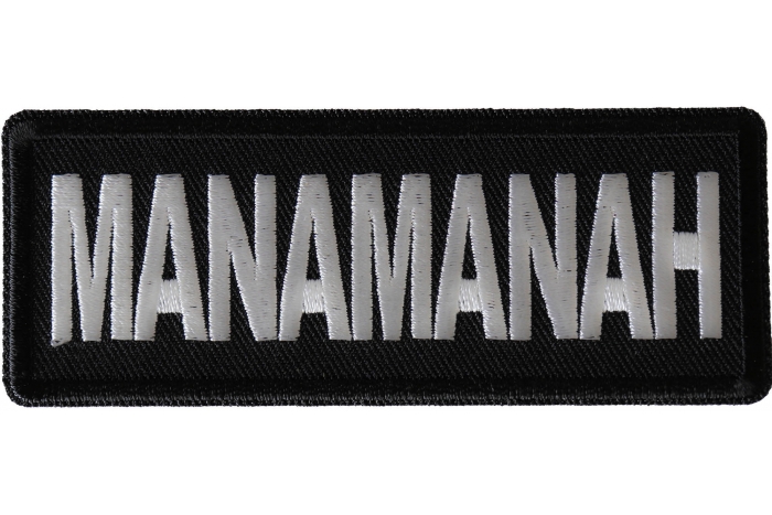 Manamanah Funny Iron on Patch