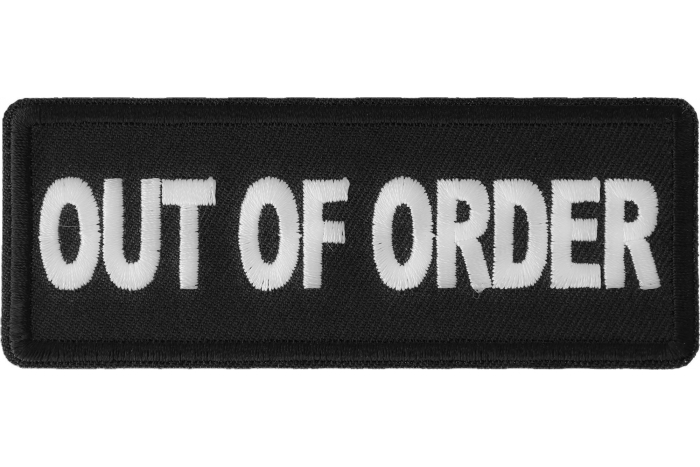 Out Of Order Patch