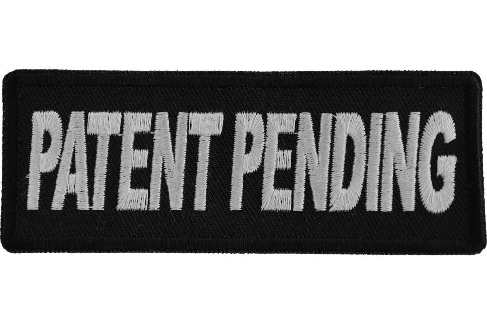 Patent Pending Funny Iron on Patch