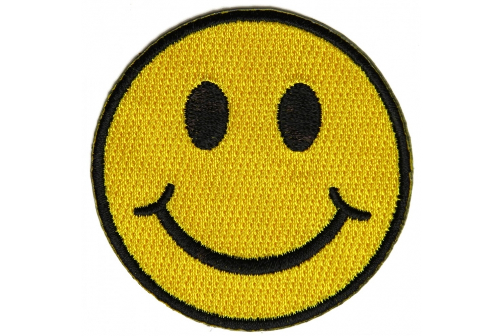 Smiley Patch 2.5 Inch Yellow