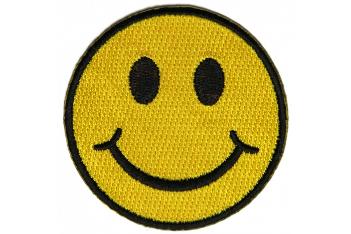 Smiley Patch 2.5 Inch Yellow