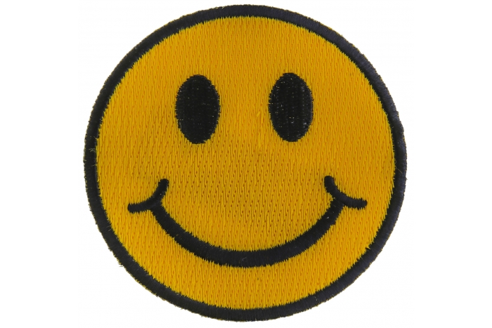 Smiley Face Funny Iron on Patch