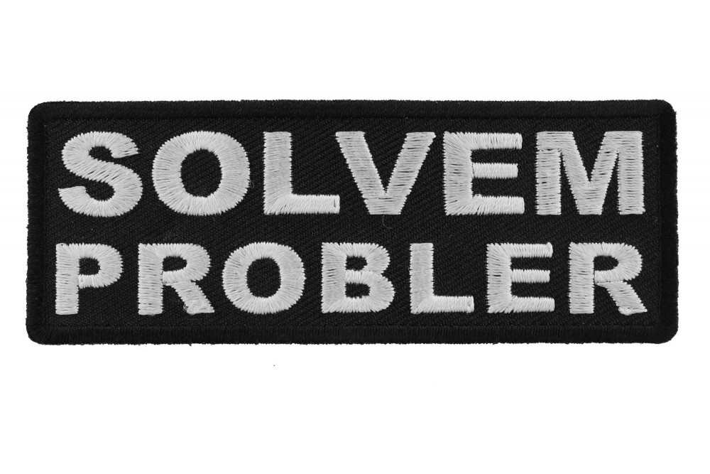 Solvem Probler Funny Iron on Patch