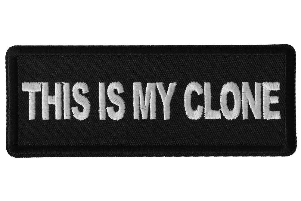 This is My Clone Funny Iron on Patch