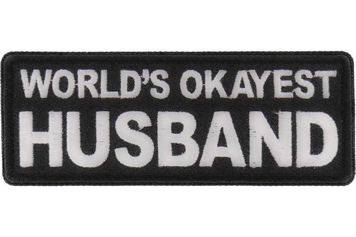 World's Okayest Husband Patch