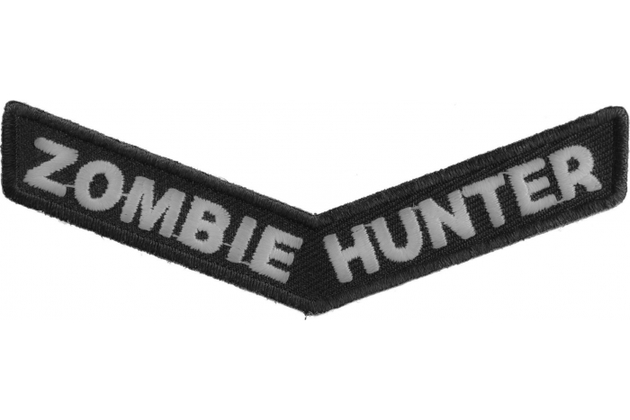 Zombie Hunter Funny Iron on Patch