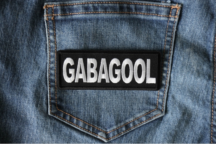 Gabagool Patch shown on jeans