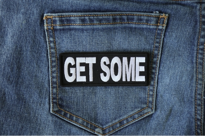 Get Some Patch shown on jeans